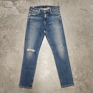 Citizens Of Humanity Avedon Ankle Ultra Skinny Blue Jeans Womens Size 28
